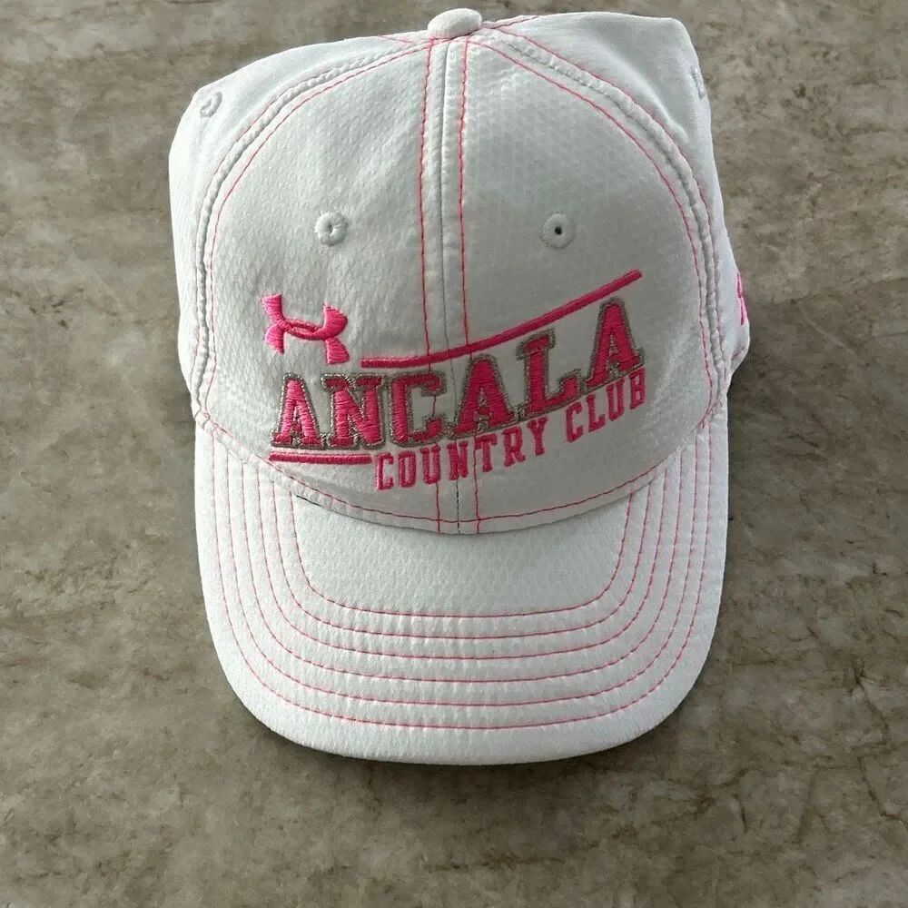 UNDER ARMOUR Pink & White Hat